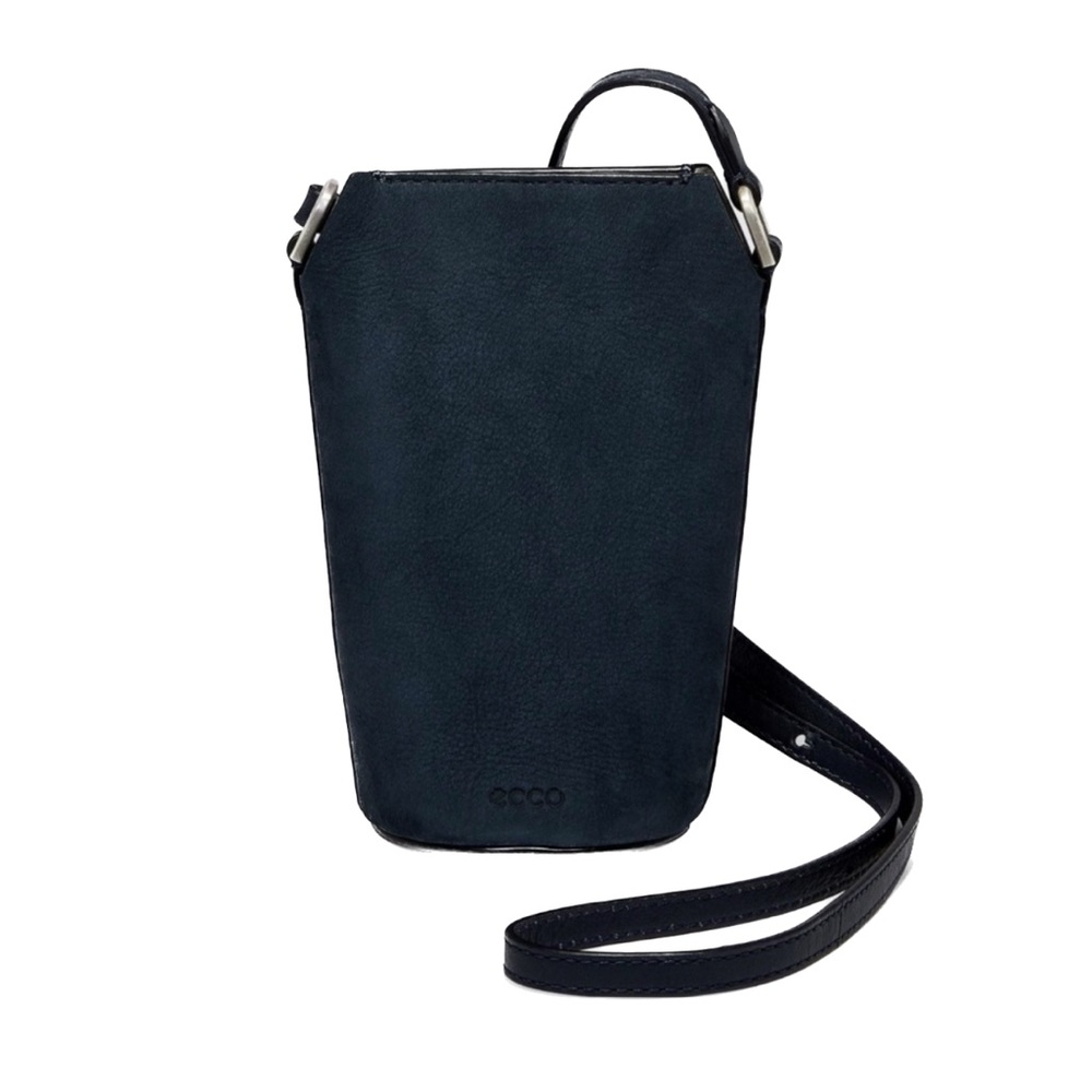 Ecco navy leather shoulder bag